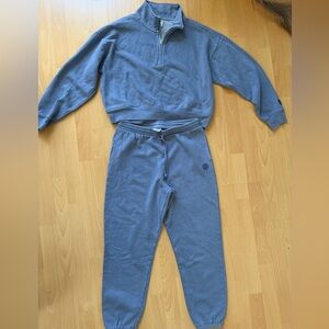 PINK Victoria's Secret  Slate Blue Jogger Set